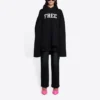 Sweat-shirt unisexe FW21 avec impression de lettres au choix, noir 661711TKVD41070