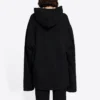 Sweat-shirt unisexe FW21 avec impression de lettres au choix, noir 661711TKVD41070