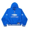 Sweats à capuche 3B Football Polos « Royal Blue White » 827939TTVQ84701