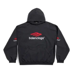 Sweats à capuche 3B Sports Icon Oversized « Noir Rouge Blanc » 739024TPVD81470