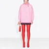 Sweats à capuche Alphabet version ample collection SS21, rose, 578135TJVA85700