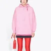 Sweats à capuche Alphabet version ample collection SS21, rose, 578135TJVA85700