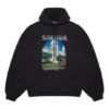 Sweats à capuche ample Balenciaga « Landscape » pour homme, noir 641679TJVH91000