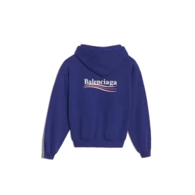 Sweats à capuche ample en coton bleu 578135TIV531195