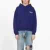 Sweats à capuche ample en coton bleu 578135TIV531195