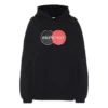 Sweats à capuche ample à motif, noir, 620947TIV801000
