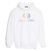 Sweats à capuche avec logo arc-en-ciel, blanc 570798TEV509044