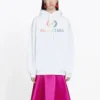 Sweats à capuche avec logo arc-en-ciel, blanc 570798TEV509044