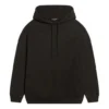 Sweats à capuche avec logo, coupe moyenne « Washed Black » 600583TLVB81146