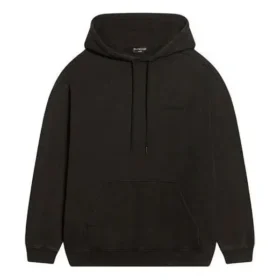 Sweats à capuche avec logo, coupe moyenne « Washed Black » 600583TLVB81146