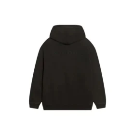 Sweats à capuche avec logo, coupe moyenne « Washed Black » 600583TLVB81146