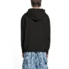Sweats à capuche avec logo, coupe moyenne « Washed Black » 600583TLVB81146