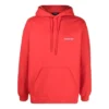 Sweats à capuche avec logo dans le dos, coupe classique « Bright Red » 600583TMVF53168