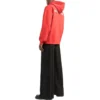 Sweats à capuche avec logo dans le dos, coupe classique « Bright Red » 600583TMVF53168