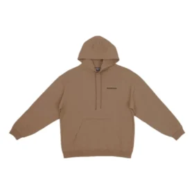 Sweats à capuche avec logo dans le dos, coupe classique « Brown » 600583TMVF57761