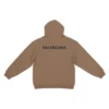 Sweats à capuche avec logo dans le dos, coupe classique « Brown » 600583TMVF57761