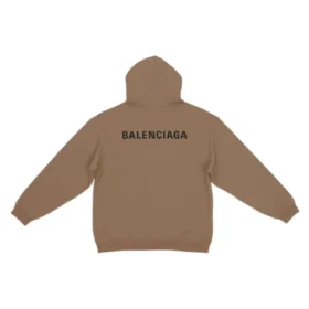Sweats à capuche avec logo dans le dos, coupe classique « Brown » 600583TMVF57761