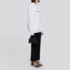 Sweats à capuche avec logo imprimé, blanc 578135TIV559040