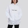 Sweats à capuche avec logo imprimé, blanc 578135TIV559040