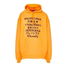 Sweats à capuche avec logo « Orange Black » 641679TJVI67513