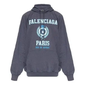 Sweats à capuche avec logo universitaire « Navy » 697879TMV964140