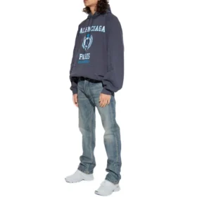 Sweats à capuche avec logo universitaire « Navy » 697879TMV964140