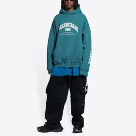 Sweats à capuche Balenciaga coupe ample « Indigo » 674986TLVJ24480