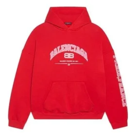 Sweats à capuche Balenciaga coupe ample « Rouge » 674986TLVJ26441