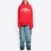 Sweats à capuche Balenciaga coupe ample « Rouge » 674986TLVJ26441