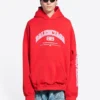 Sweats à capuche Balenciaga coupe ample « Rouge » 674986TLVJ26441