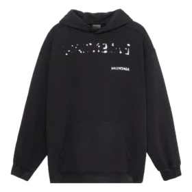 Sweats à capuche Balenciaga dessiné à la main, coupe moyenne « Noir » 600583TOVO61070