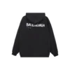 Sweats à capuche Balenciaga dessiné à la main, coupe moyenne « Noir » 600583TOVO61070