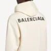 Sweats à capuche Balenciaga pour femme, coupe moyenne, couleur crème