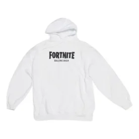 Sweats à capuche Balenciaga x FORTNITE, coupe moyenne « Blanc » 600583TLVO49040