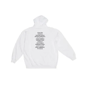 Sweats à capuche Balenciaga x FORTNITE, coupe moyenne « Blanc » 600583TLVO49040