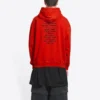 Sweats à capuche Balenciaga x FORTNITE coupe moyenne « Red » 600583TLVO46506