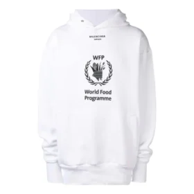Sweats à capuche Balenciaga x Programme alimentaire mondial « Blanc Noir » 541870TCV343307