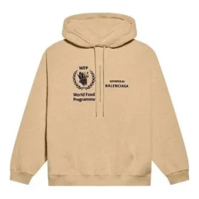 Sweats à capuche Balenciaga x Programme alimentaire mondial, coupe moyenne, « Beige » 600583TJVK49605