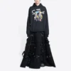Sweats à capuche Balenciaga x THE SIMPSONS en coton, coupe ample « Noir » 675003TLVG81000