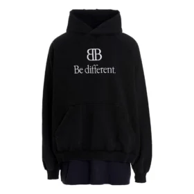 Sweats à capuche BB Be Different avec patch « Noir » 720406TNVV11070