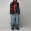 Sweats à capuche BB Be Different Popover « Black White » 720426TNVV11070