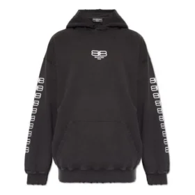Sweats à capuche BB Icon, coupe moyenne, « Noir Blanc » 570811TMVG69034