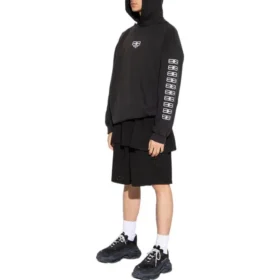 Sweats à capuche BB Icon, coupe moyenne, « Noir Blanc » 570811TMVG69034