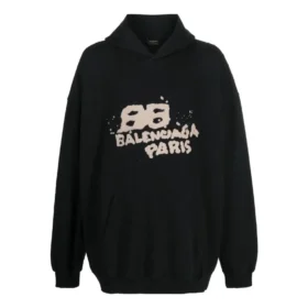 Sweats à capuche « Black » coupe large avec BB Icon dessinée à la main 620973TNVQ11059