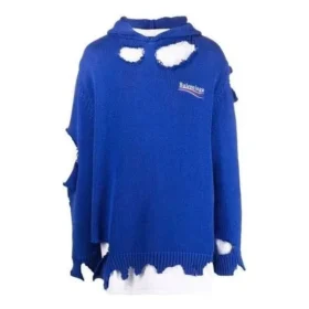 Sweats à capuche « Blue » de la collection Political Campaign Destroyed 662718T32124691