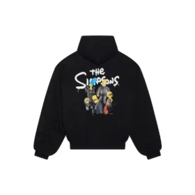 Sweats à capuche bomber rembourré Balenciaga x Les Simpson « Noir » 657115TLVG71000
