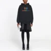 Sweats à capuche brodés noirs 570798TEV501000