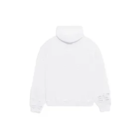 Sweats à capuche Caps Destroyed « Blanc » 659403TKVB69040