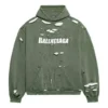 Sweats à capuche Caps Destroyed « Vert » 659403TKVB63011