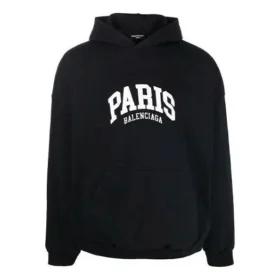 Sweats à capuche Cities Paris coupe ample « Noir Blanc » 674986TLVL81070